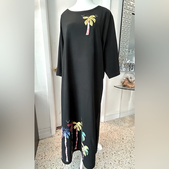 Summer Palm Tree dress - Picture 1 of 8